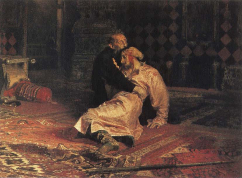 Ivan the Terrible and his son ivan on 15 November 1581 1885